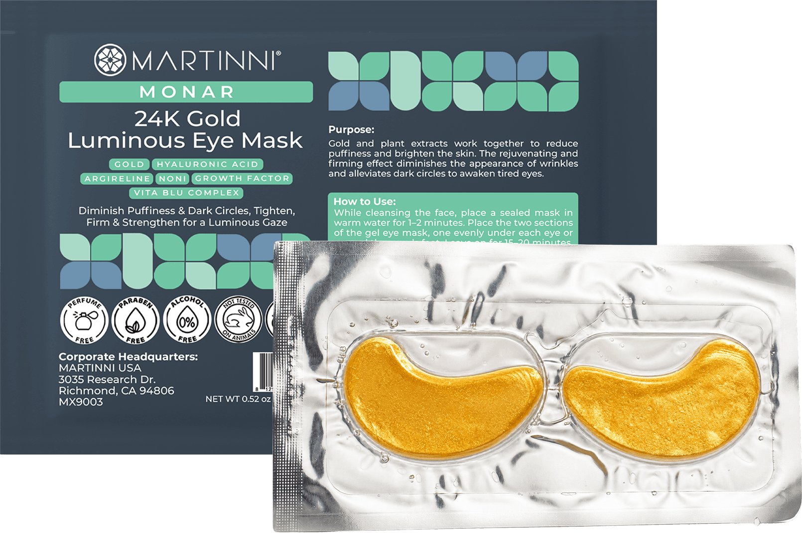 24K Gold Luminous Eye Mask
